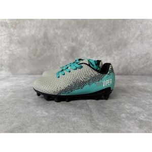 DSG Speed Viper Soccer Cleats Kids Size 8K Grey Teal